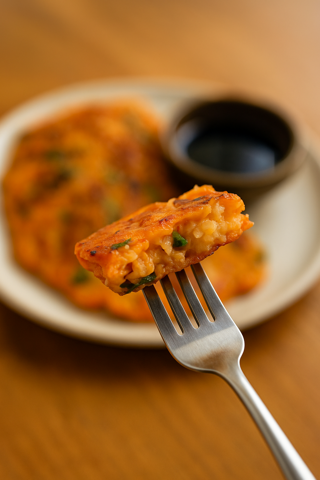 bite-shot showing texture