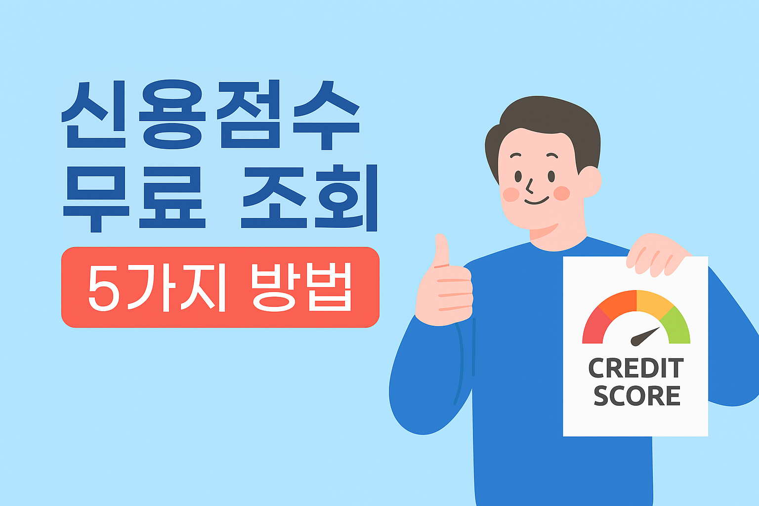 신용점수 무료 조회 5가지 방법 대표 썸네일