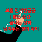 보험 만기환급금