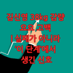 김신영 38kg 감량 요요 고백