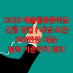 예술활동지원금