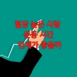 혈당 높은 사람 운동