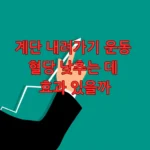 계단 내려가기 운동