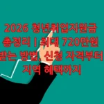 2026 청년취업지원금