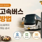 추석 고속버스 예매 방법: 출발지·환승·취소표까지 실수 없이 예약하는 순서