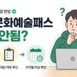청년문화예술패스 신청 안됨: 본인인증·대상 아님·지역 마감 해결 순서