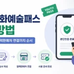 청년문화예술패스 신청방법: 본인인증부터 협력판매처 연결까지 순서